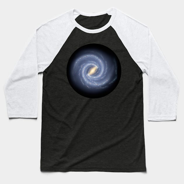 Milky Way Baseball T-Shirt by tuditees